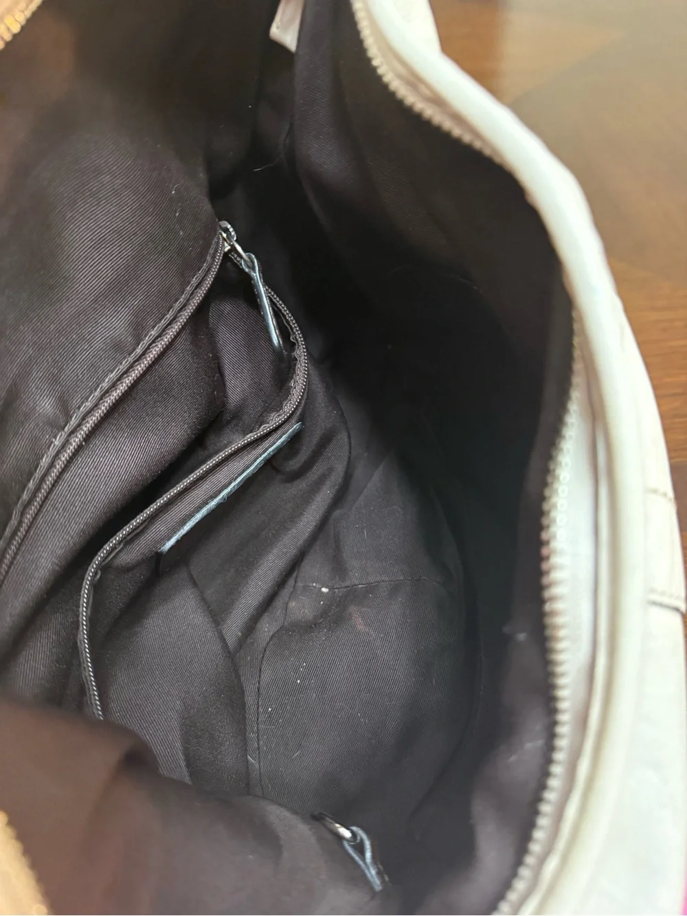 Coach Cream Hobo Bag with Dark Brown Strap